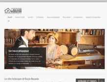 Tablet Screenshot of maison-dumulon.ca
